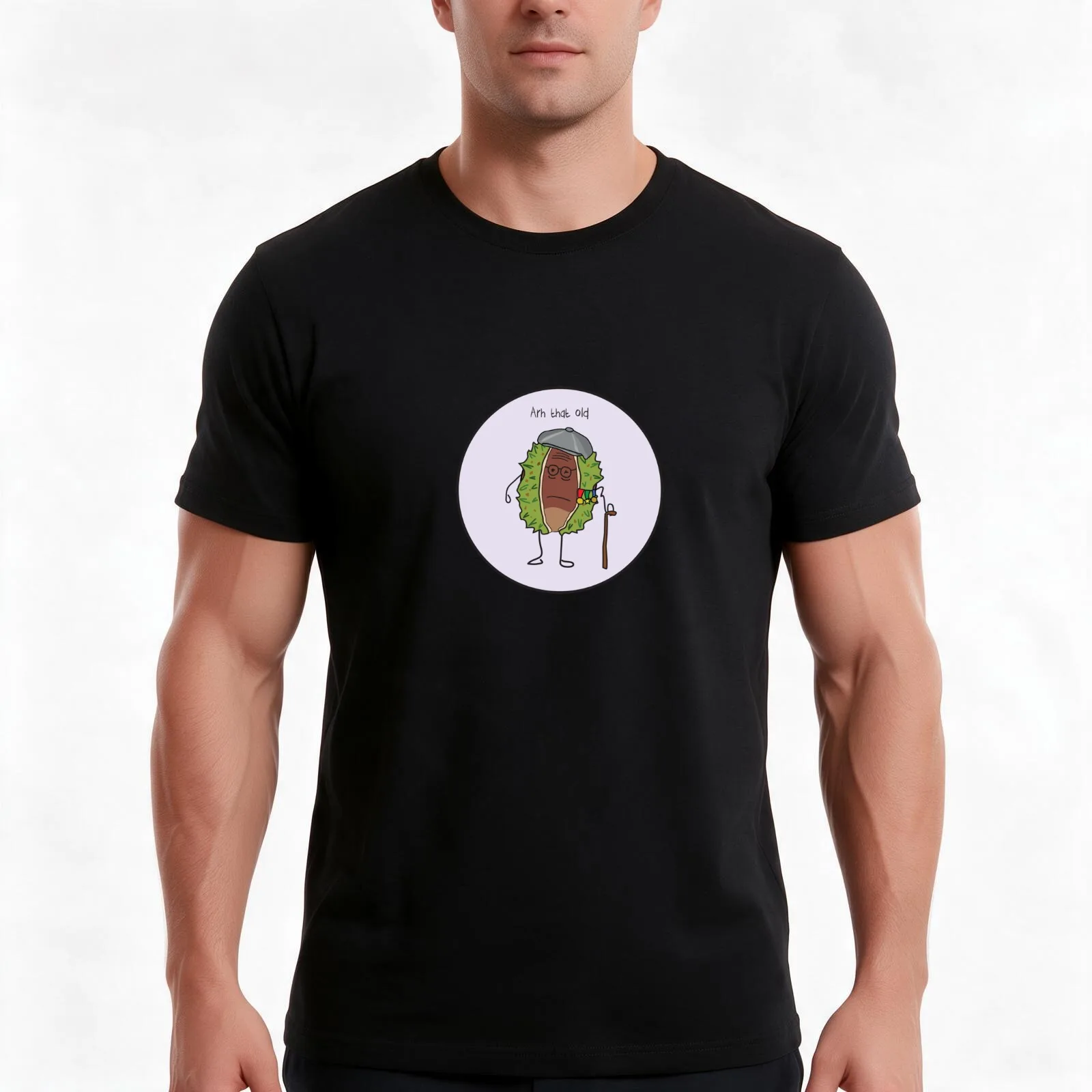 Arh That Old Chestnut T-Shirt, Summer Casual Cotton Tee, Oversized Streetwear Tops, Vintage Graphic Print, Unisex Men Women
