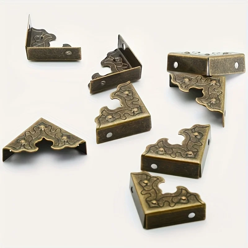 20 pieces of metal corner guards, metal handicrafts, jewelry box, edge safety guard cover, wooden box, decorative corner protect