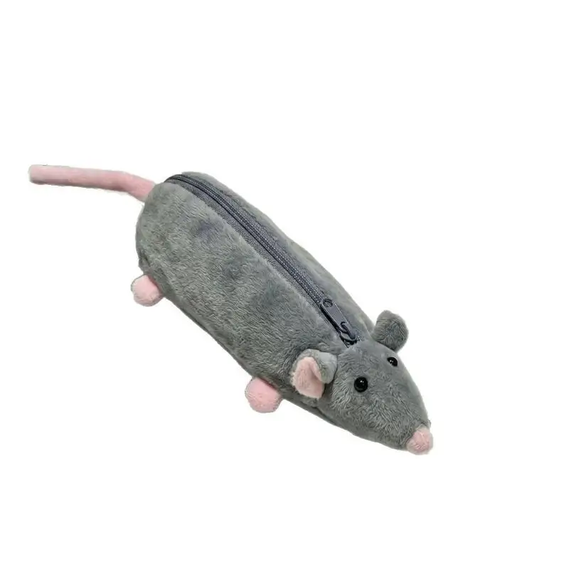 1Pc Popular Octopus‑Mouse Plush Pencil Pouch Cartoon Student Stationery Storage Bag Cute Unique Birthday Present For School Girl