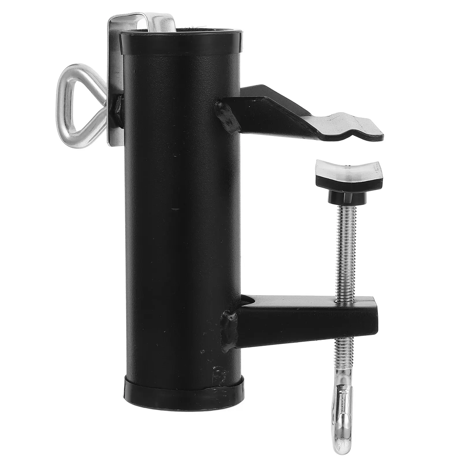 Heavy Duty Iron Umbrella Clamp Stand Holder Adjustable for Beach Patio Balcony Camping Picnic Outdoor Umbrella Table Clip