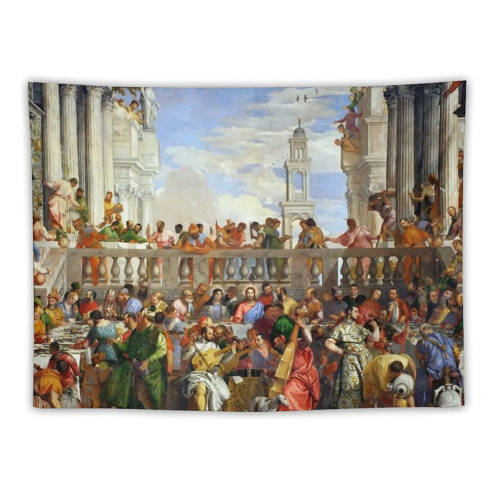 

Veronese (Paolo Caliari) The Wedding at Cana Tapestry Home Decor Aesthetic On The Wall Tapestry