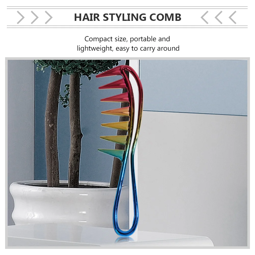 

Набор из 3 текстурированных расчесок с широкими зубьями для укладки волос, распутывания влажных, сухих, кудрявых и густых волос