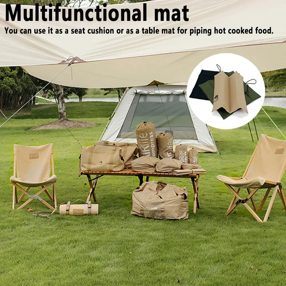 Outdoor Picnic Camping Mat Beach Seat Cushion Waterproof Folding Mat Moisture-proof and Heat-insulating Cushion Foldable Cushion