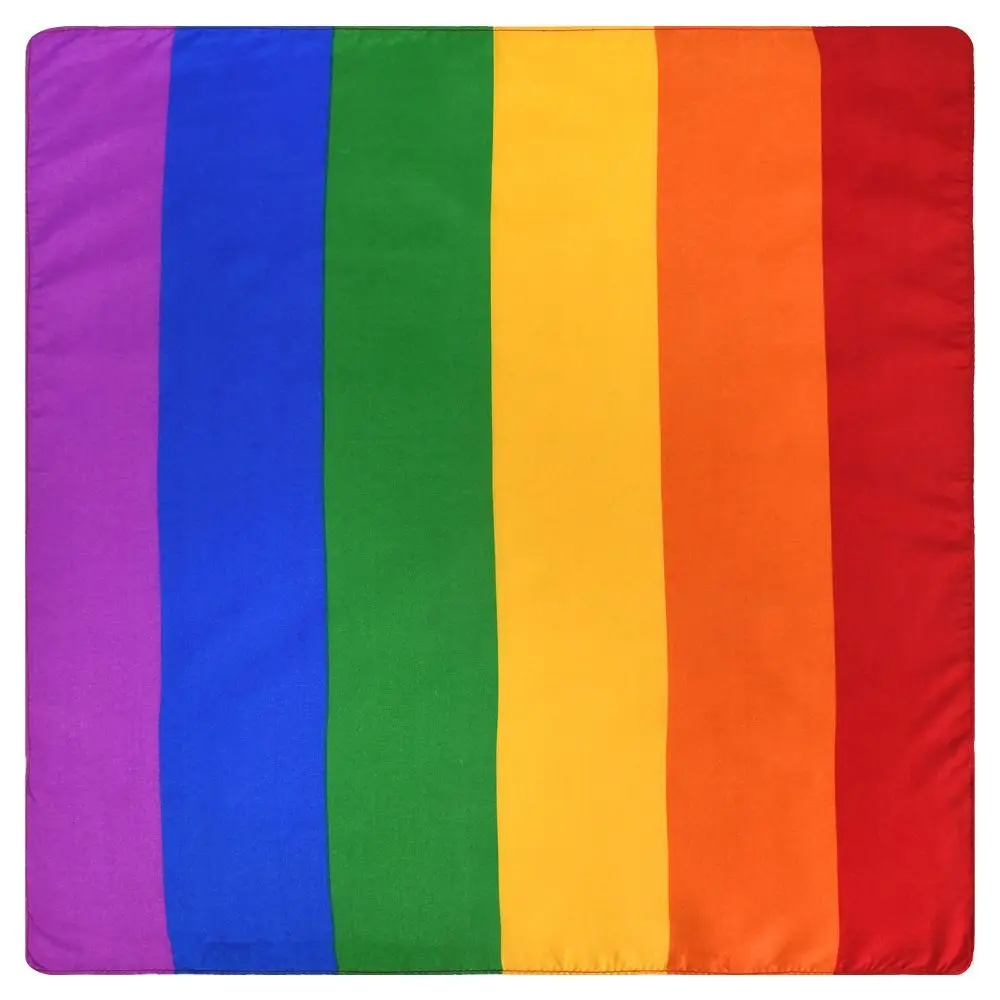 

Hot Pride Festival Pocket Square Scarf Rainbow Colorful Bandana Headband Lesbian