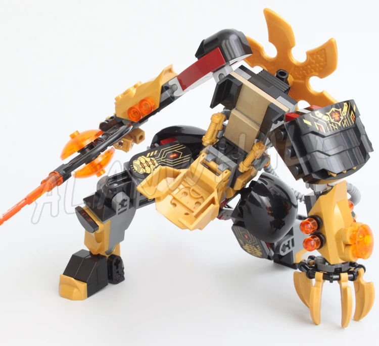 1038 pz Shinobi elementale Dragon vs The Empress Mech Gold-bladed Flying Vehicle 1796 Building Block Toys compatibile con il modello