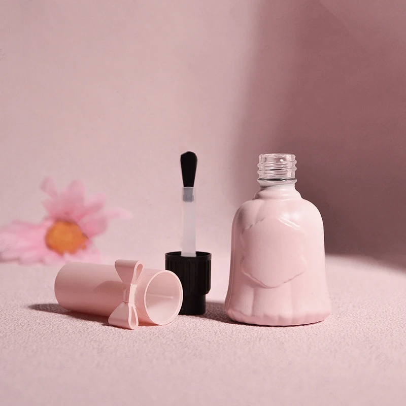 1Pcs 12ml Nail Polish Bottle Cosmetic Glass Bottle Sub-bottle Cosmetic Jar Nail Beauty Oil Packaging Bottle Cosmetic Container