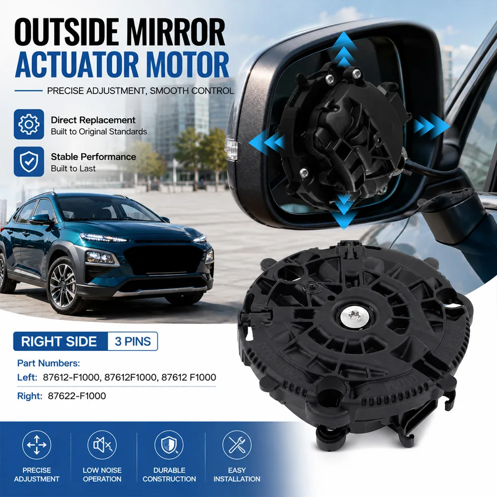 Car Left /Right Side Rearview Mirror Adjustment Actuator Motor 87612-F1000,87622-F1000 For Kia Sportage Optima K5 Hyundai Tucson