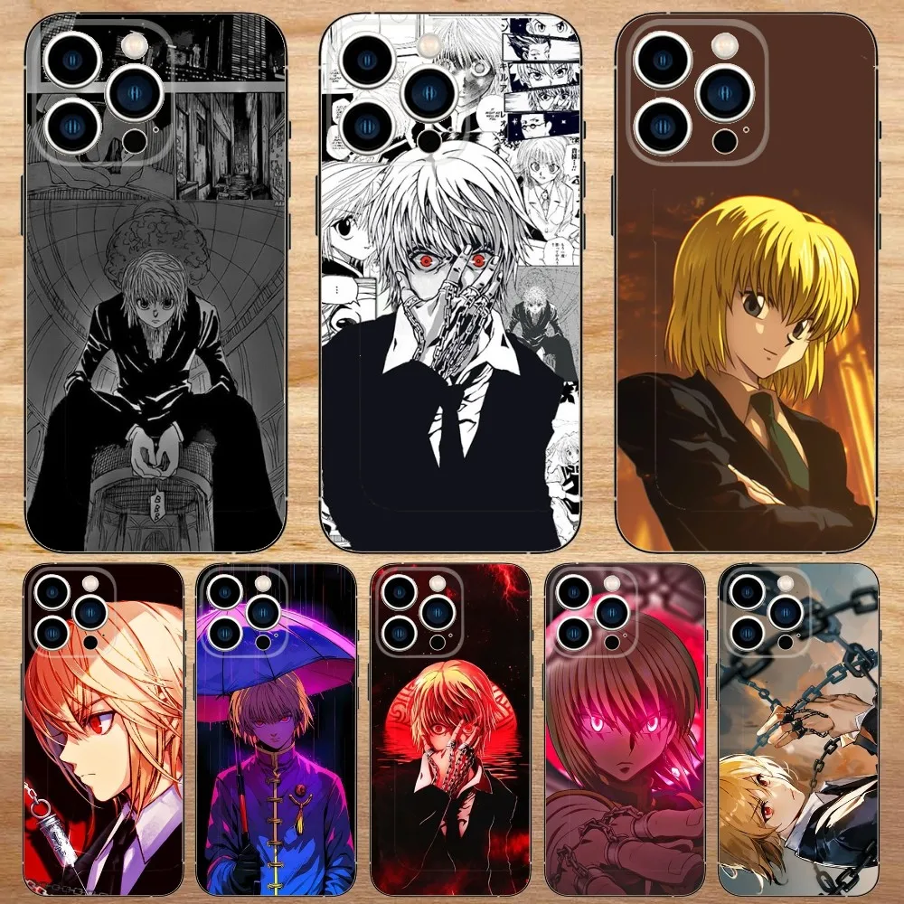 

Anime K-Kurapika Phone Case For iPhone15,14,13,12,11,Pro,Max,Plus,Mini,X,XS,XR,8,7,6,S,Plus,SE Soft Black Case