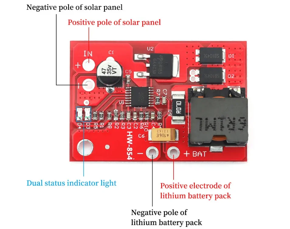 1pcs/lot 12V charging management 18V solar 3-series lithium battery charger MPPT solar controller CN3722