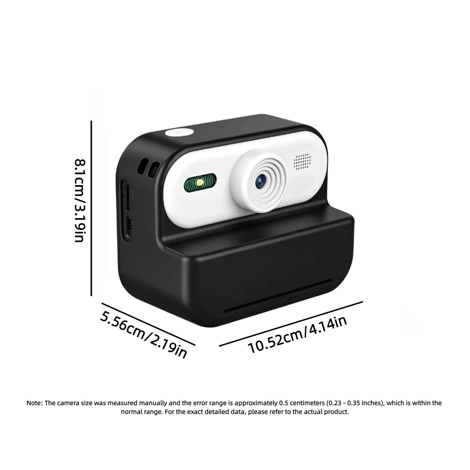 Instant Digital Camera Printing Photo for Kids Mini Portable Photography 1080P 2.4in HD Early Childhood Education Birthday Gifts