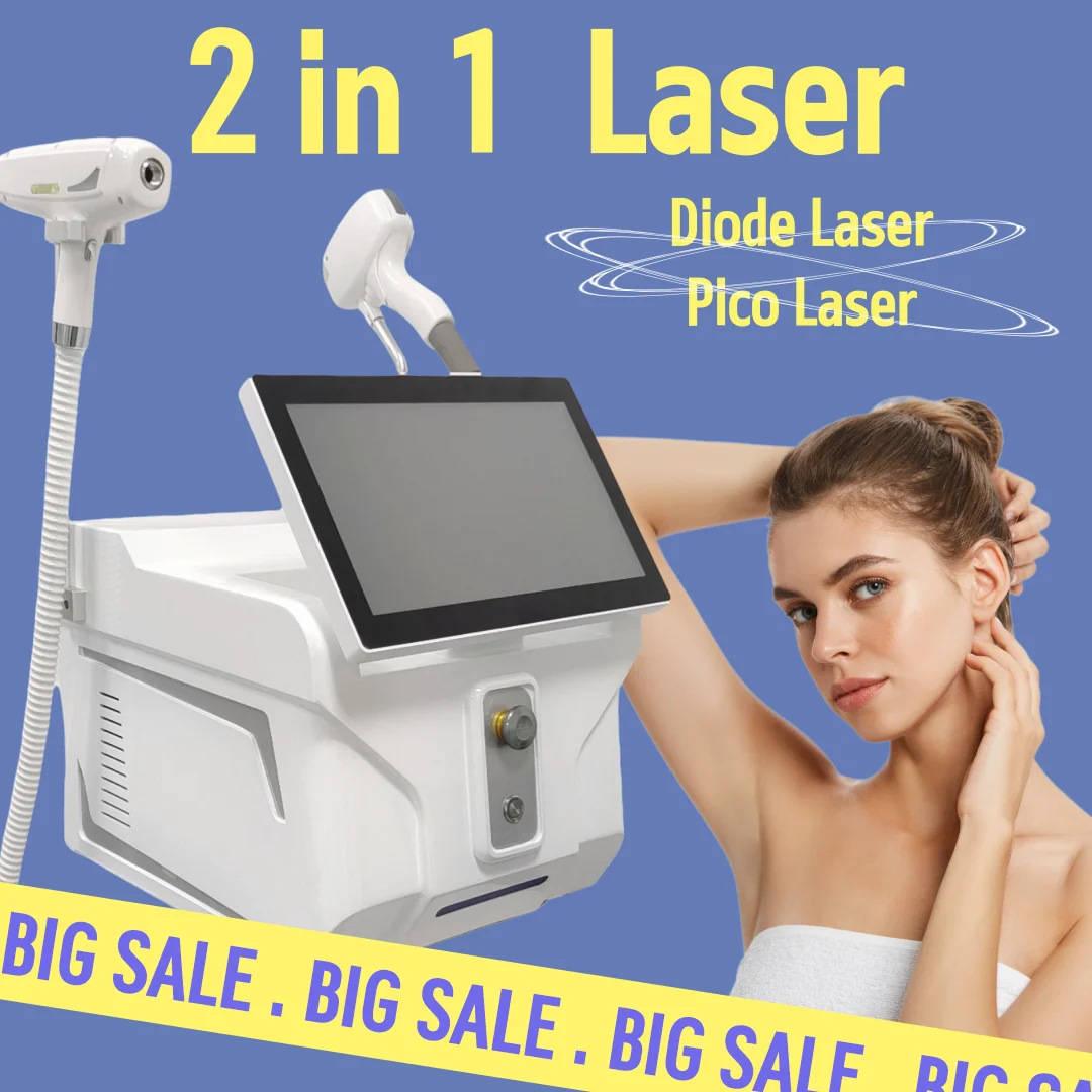 

4000W Soprano Titanium 2IN1 Ice Platinum Ice Diode 755 808 1064nm 4 Wavelength Hair Removal Machine Painless