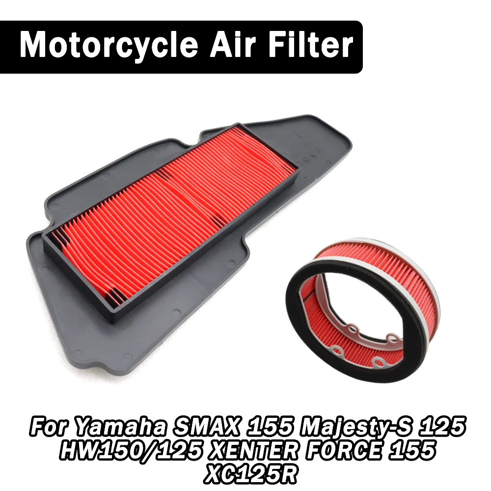 For Yamaha XENTER FORCE SMAX 155 XC125R Majesty-S 125 HW150 HW125 Motorcycle Engine Air Filter Cleaner Air Intake Filter Element