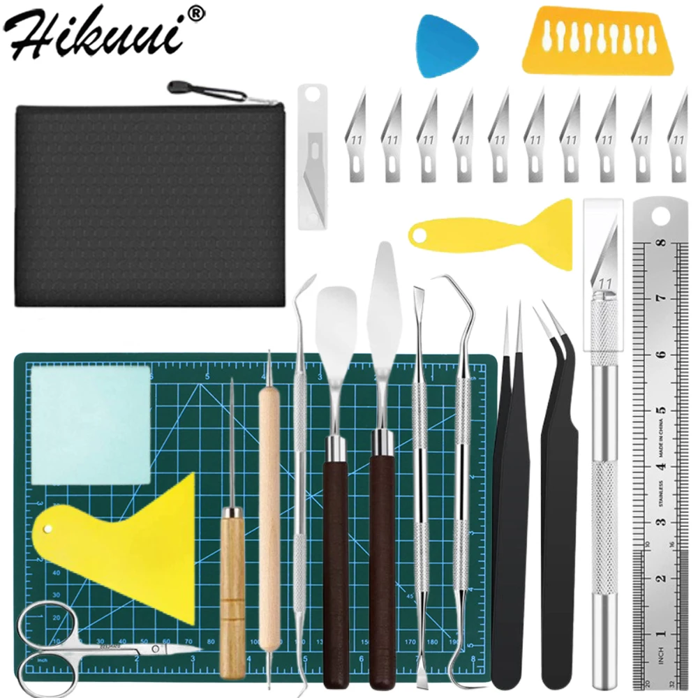 Juego de Herramientas de deshierbe de vinilo para manualidades, herramientas básicas de flores secas hechas a mano, Kit de bricolaje de siluetas, Cameos, letras, álbum de recortes