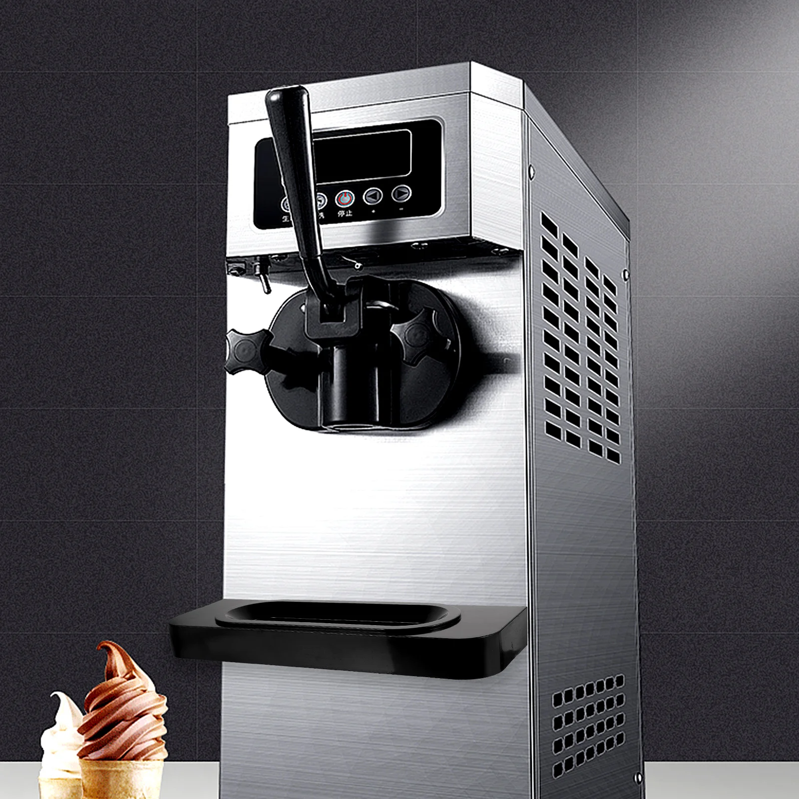 

Ice Cream Machine Holder Large Capacity Leakproof Tray for Ice Cream Maker Accessories Dessert Shops Shop Supplies