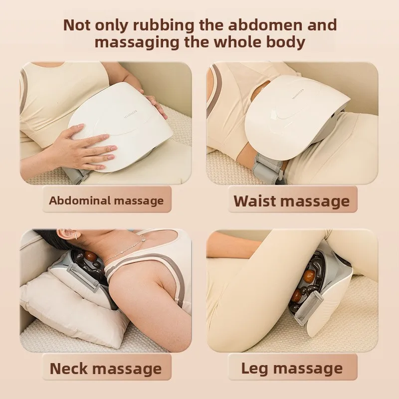 Stone Bidirectional Turntable Abdominal Kneading Instrument Belt Massager Moxibustion Positive and Negative Lipid Shake Belt
