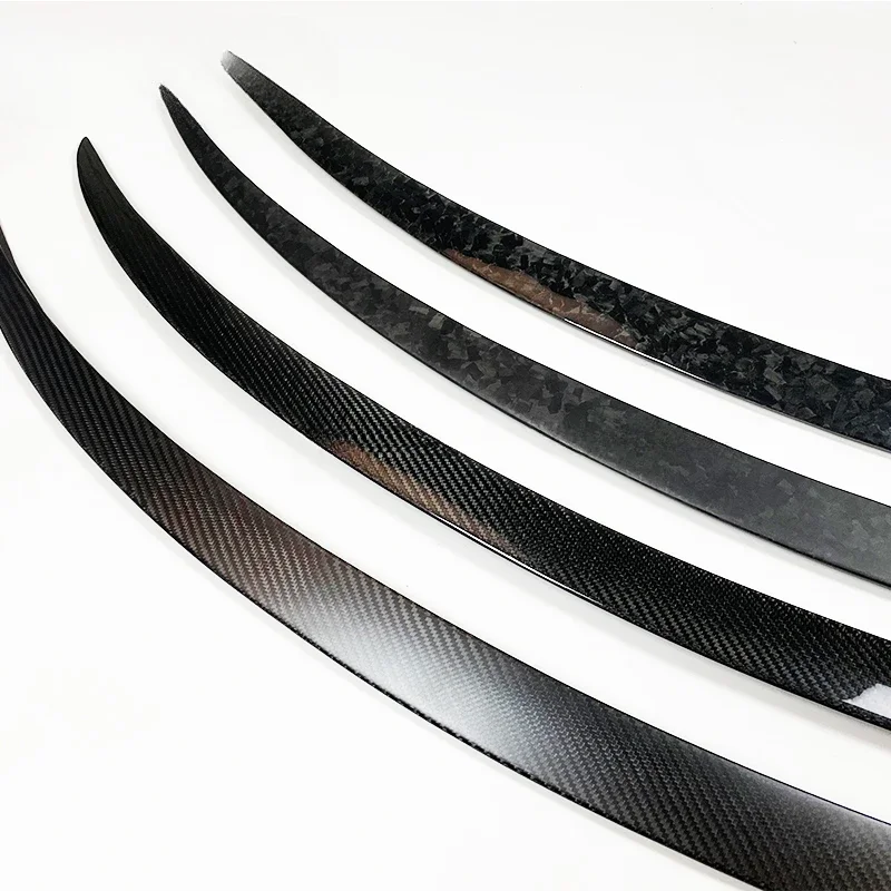 

Modification Spoiler Match For Tesla Model 3 Model Y 2017-2022 2024 Material ABS Car Accessories Tail Refit Carbon Fiber Color