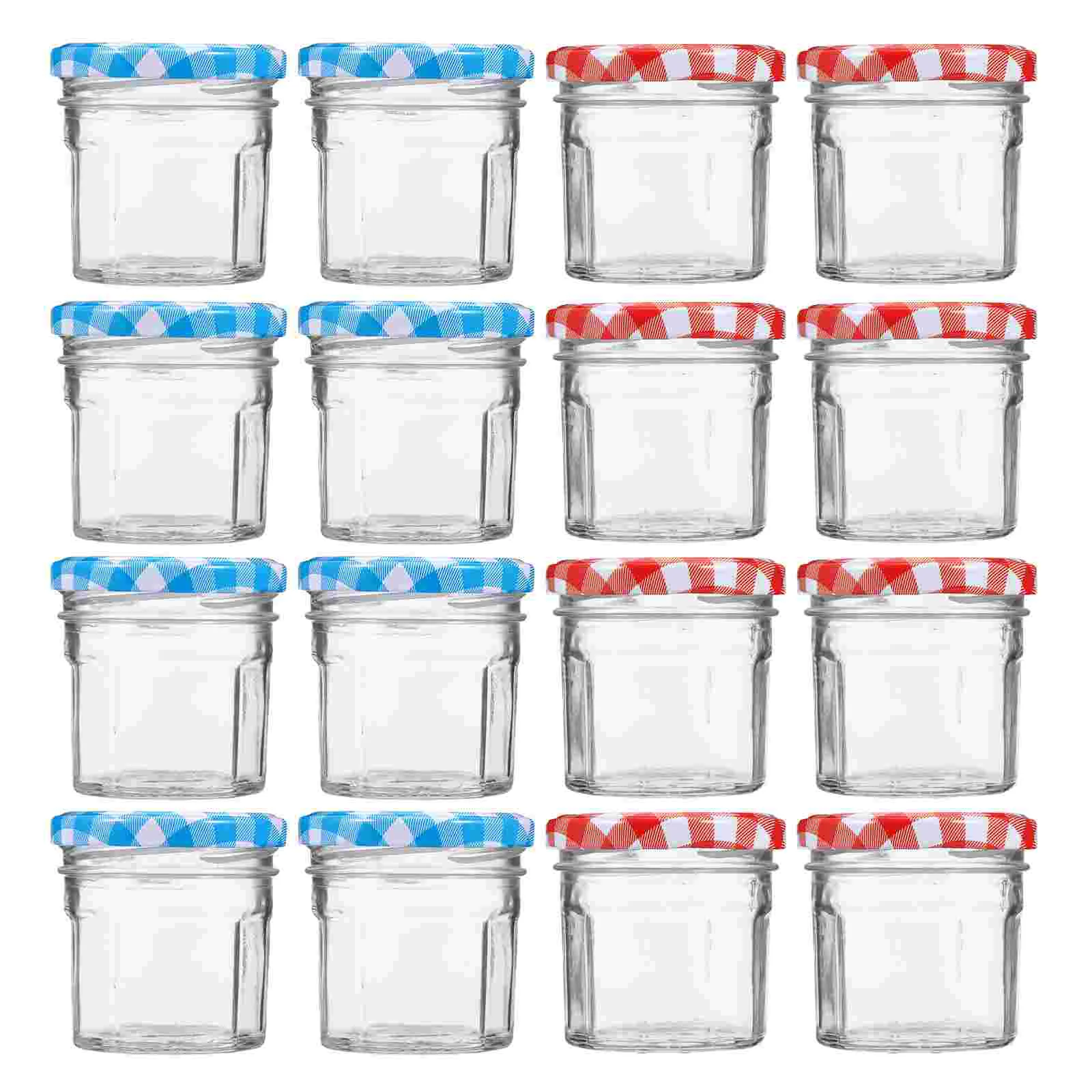 

12 Pcs Glass Bottle Coarse Cereals Canister Mason Jars Jam Sealed Canisters Pot Containers Honey Food Storage