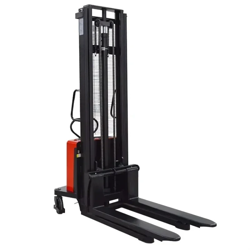 2 Ton   Semi Electric Pallet Stacker Semi-automatic Manual Forklift factory price