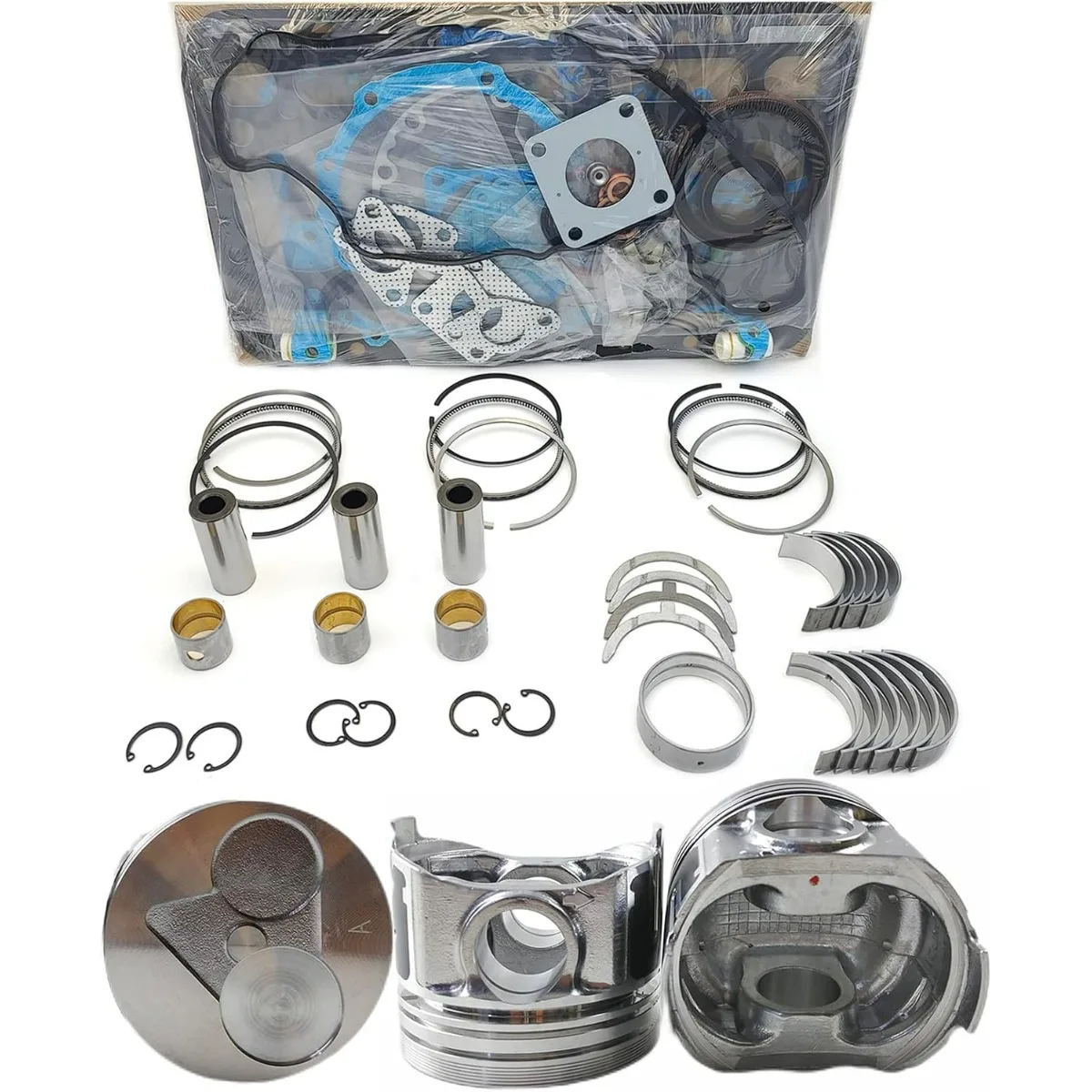 Kit de Reparación de Motor D782 (Sin camisa de cilindro ni válvula) para Motor Kubota D782 D782E B7410 G2160 GR2110 B1181 Tractor