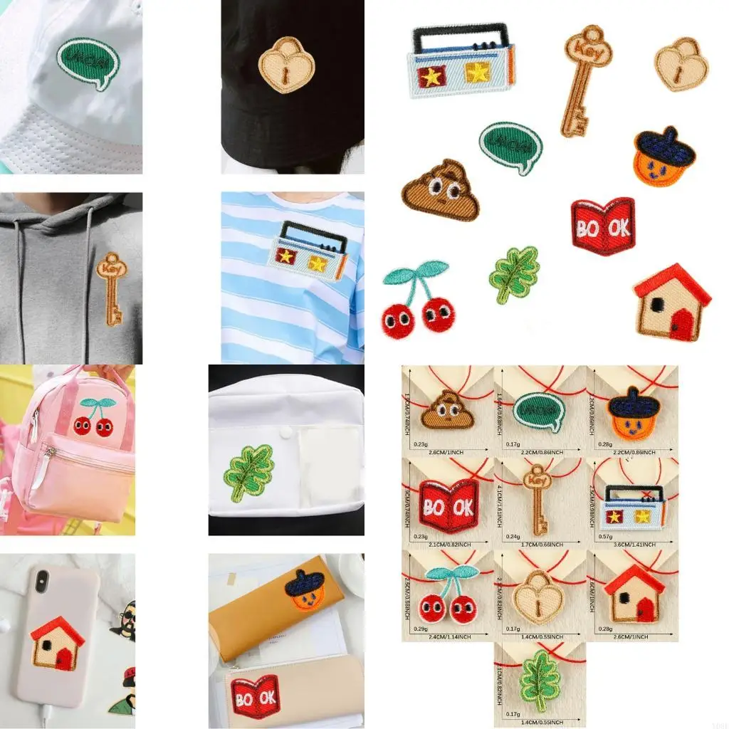 

10 Pcs Sewing Patches Iron On Patches Embroidery Patches Decorative Patches Y08E