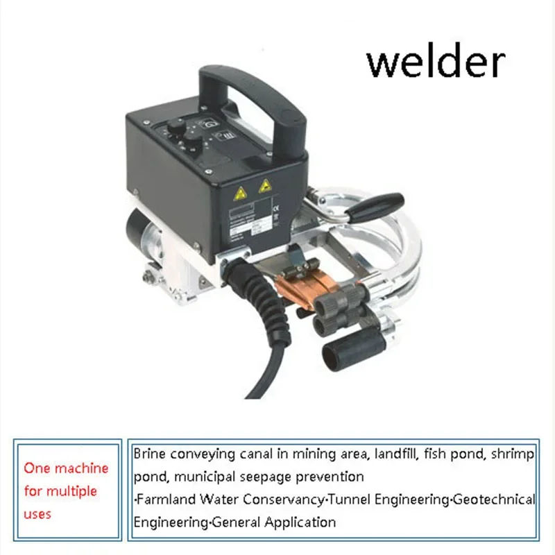 220V Fish Pond Welding Machine Small Automatic Crawler Welding Machine High Welding Speed (8m/min) Geomembrane Welder Tools