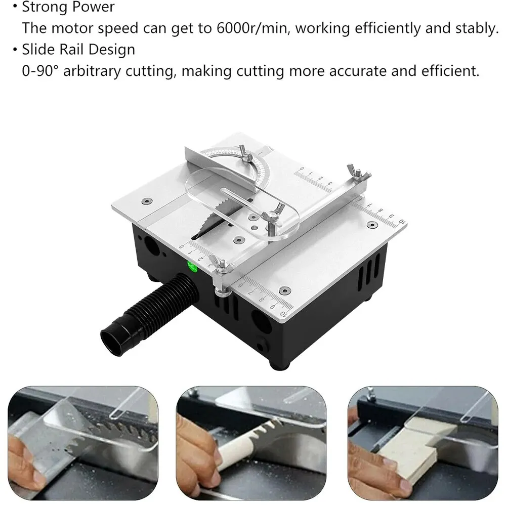 Mini Multifunctional Table Saw Electric Desktop Saws Small Household DIY Cutting Tool Woodworking Bench Lathe Cutter Machine