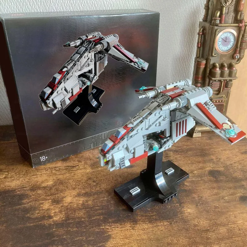 

NEW 414PCS MOC Republic Gunships Midi-Scale Building Blocks Acclamator Starship Model Assembly DIY Bricks Set Toy Kids Gifts