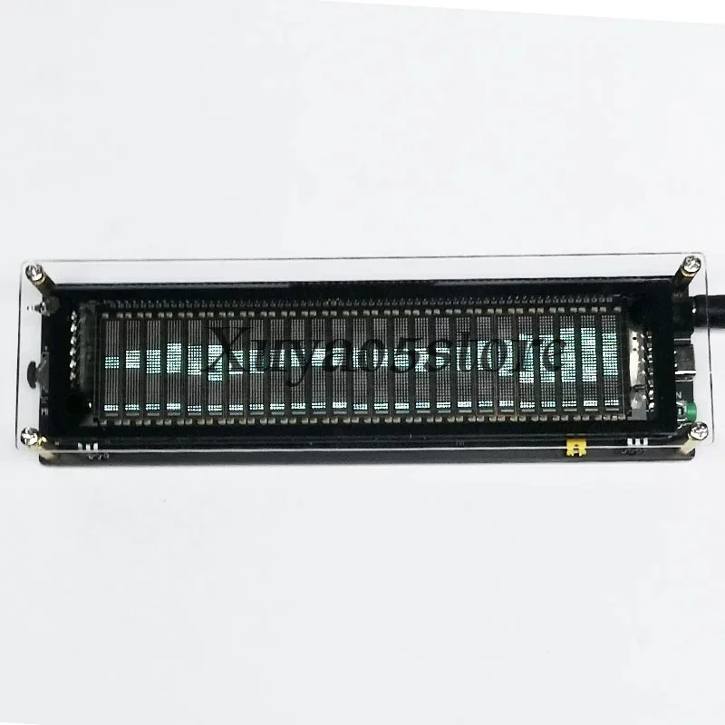 Suitable for VFD original green fluorescent new spectrum DIY25 frequency division 17-level LED screen display 12V light dynamic