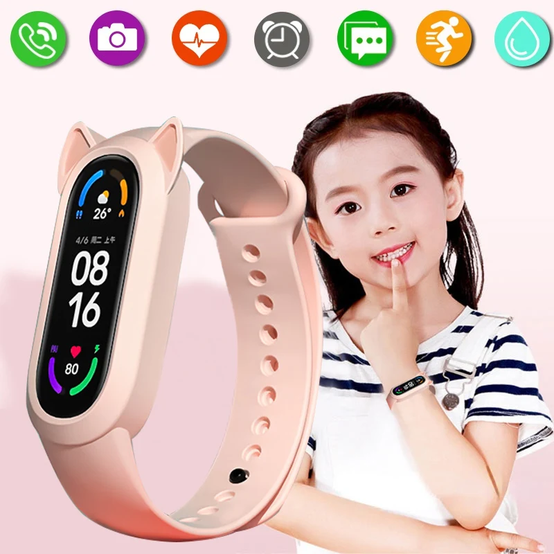 Montre intelligente de sport M7 pour enfants, montre intelligente étanche IP67 pour garçons et filles, horloge intelligente pour enfants, cadeaux pour enfants pour Android IOS, nouveau