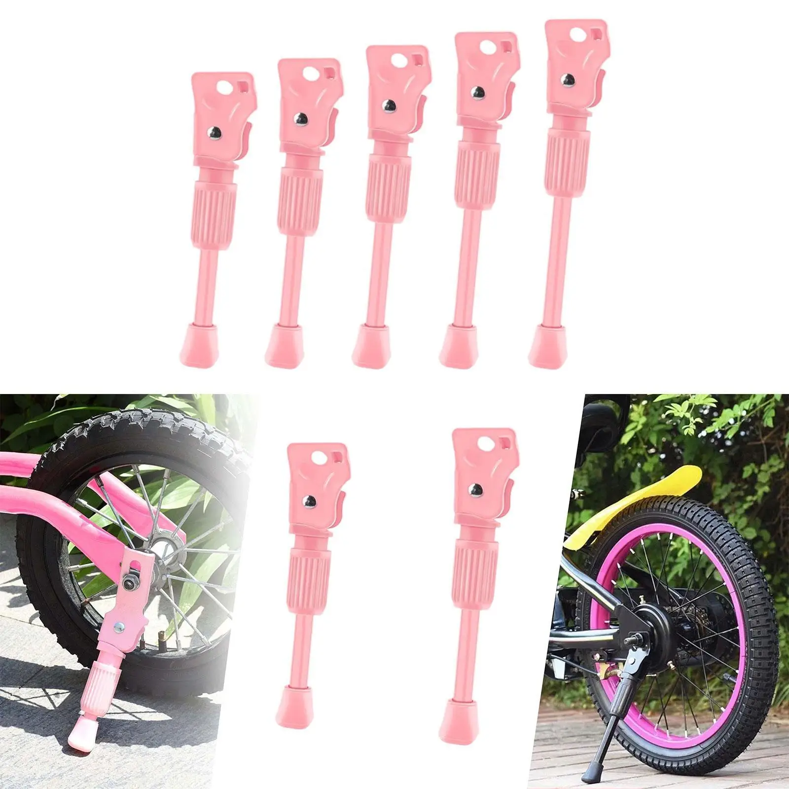 Kids Bike Kickstand Support Rack Foot Brace Parking Rack Non Slip Rear Mount Component Bicycle Leg Kick Stand for Mountain Bikes
