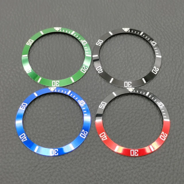 37.5mm aluminiowa ramka zegarka wkładka pasuje do Submariner SKX007 NH35 NH36 etui do nurkowania Bezel części pierścienia mężczyźni zegarek prezenty
