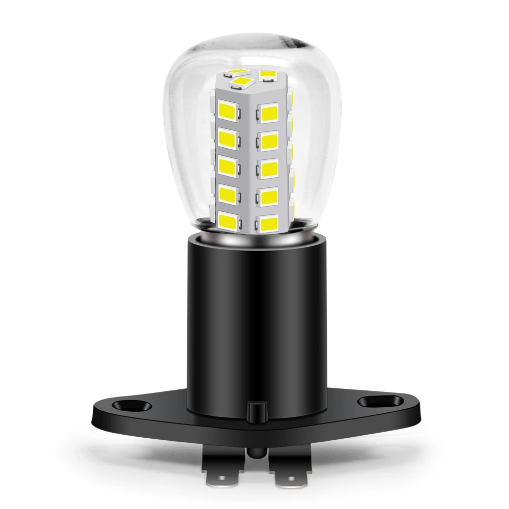 RUIAND316T170 2835 33SMD Nouvelle lumière de four 250V haute température, ampoule micro-ondes 6000K/blanc chaud et base E14MM noir