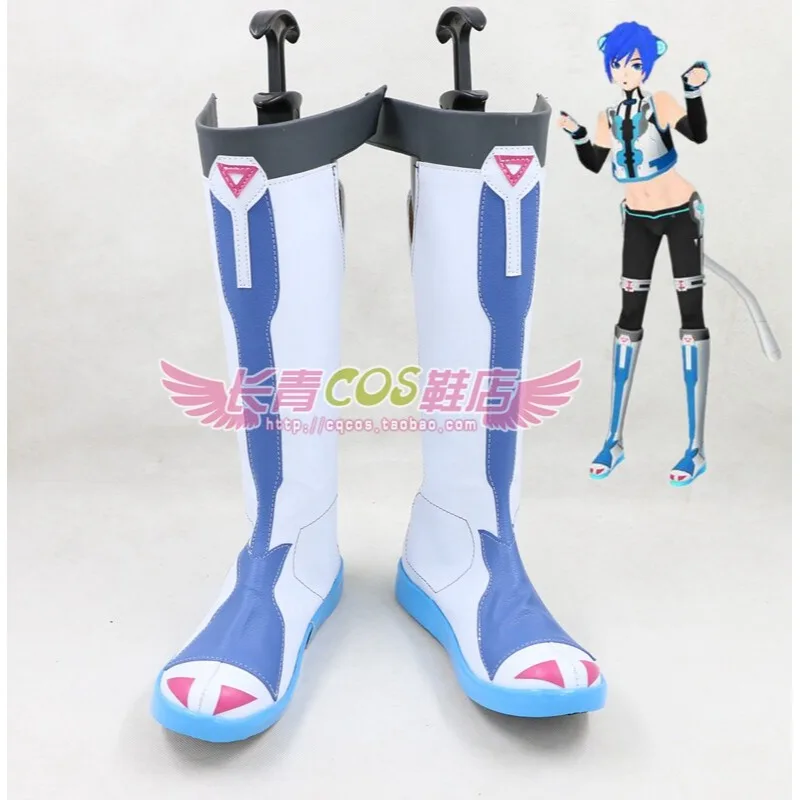 Anime Vocaloid Kaito Cosplay Shoes Eaglet Cosplay Shoes Boots for Women Girls Men Adult Anime Halloween Cos