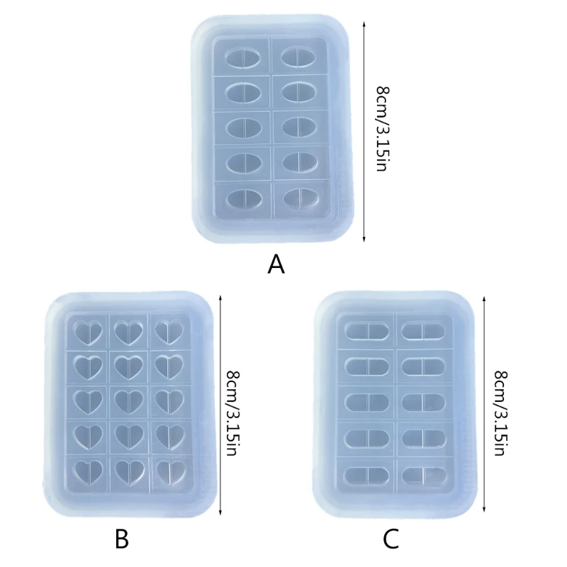 Molde de fundición de silicona reutilizable para hacer medicamentos, cápsulas personalizadas, moldes versátiles para tabletas, R3MC