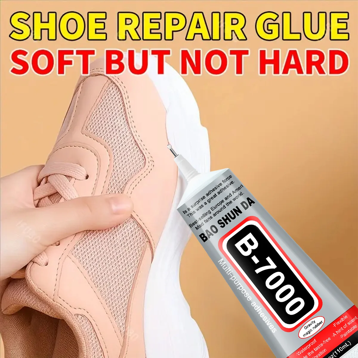 B-7000 Universal Shoe Glue Waterproof Strong Shoe-Repairing Adhesive Professional Sneakers Boot Repair Tool Transparent Sealers image 3