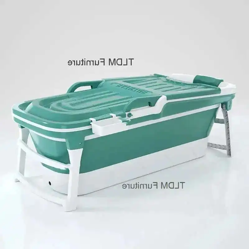 

Простые складные портативные ванны для взрослых, креативная ванная комната, гидромассажная ванна для всего тела, домашнее ведро для ледяной ванны, утолщенный пластиковый бассейн