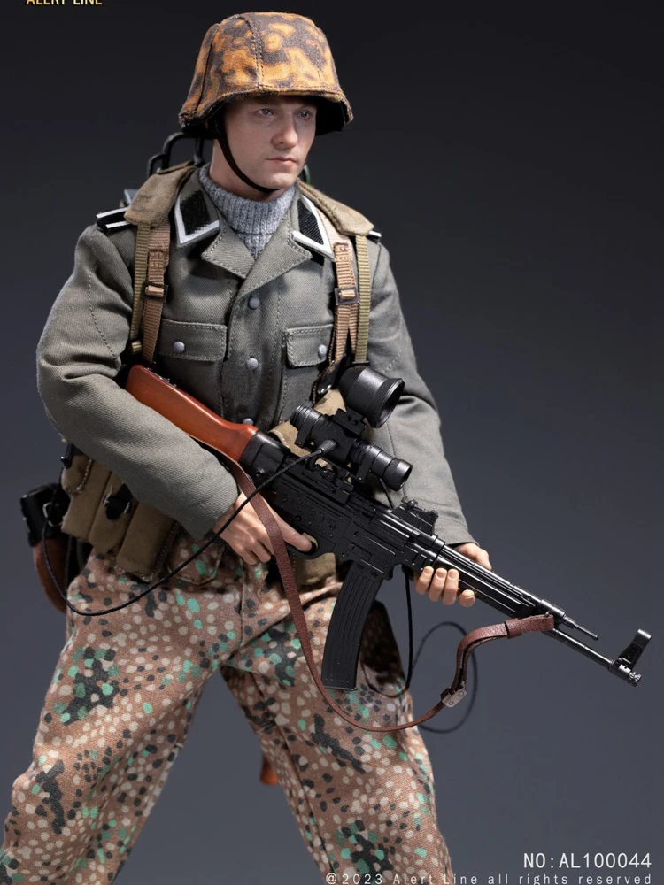 Alert Line AL100044 1/6 Desert Camfoulage Movable Military Man Action Figure Mini Rifle Ornament 12" Full Set Soldier Model
