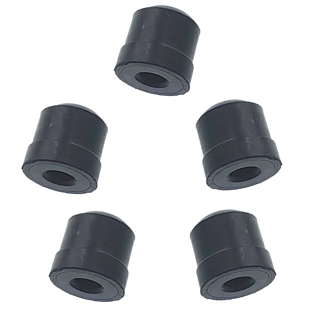 

5 Pcs Trombone Upholstered Trumpet End Covers Rubber Stopper Caps Supplies Feet Finger Buttons Tips