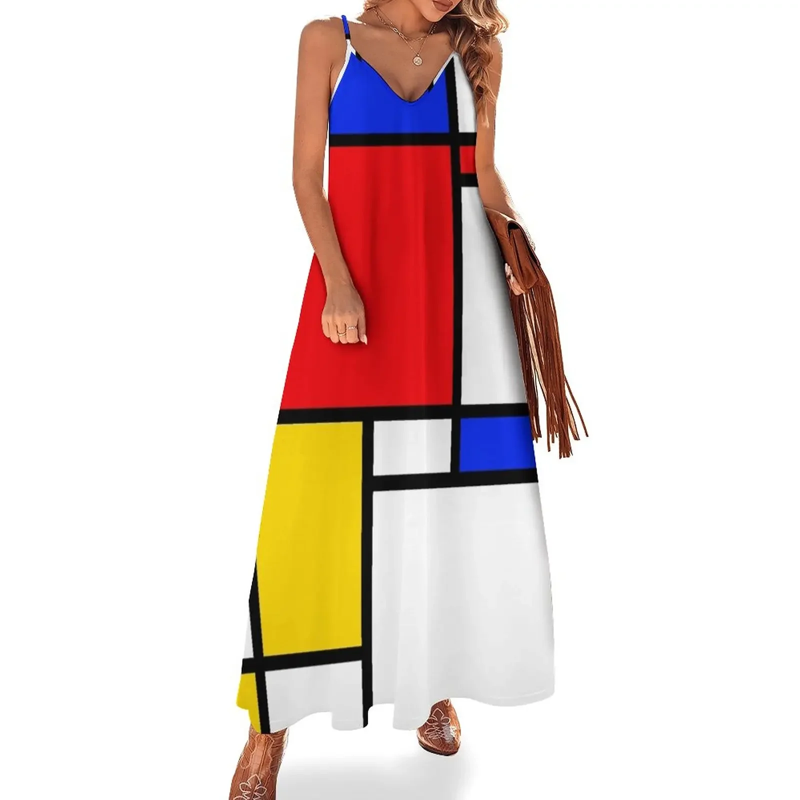 

Mondrian Sleeveless Dress sexy dress for women long sleeve dresses