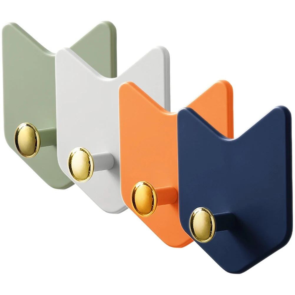 

4 Pcs Arrow Sticky Self Adhesive Wall Bathroom Door Hat Belt Towel Storage ganizer Racks Clothes Hanger Hooks Waterproof Long