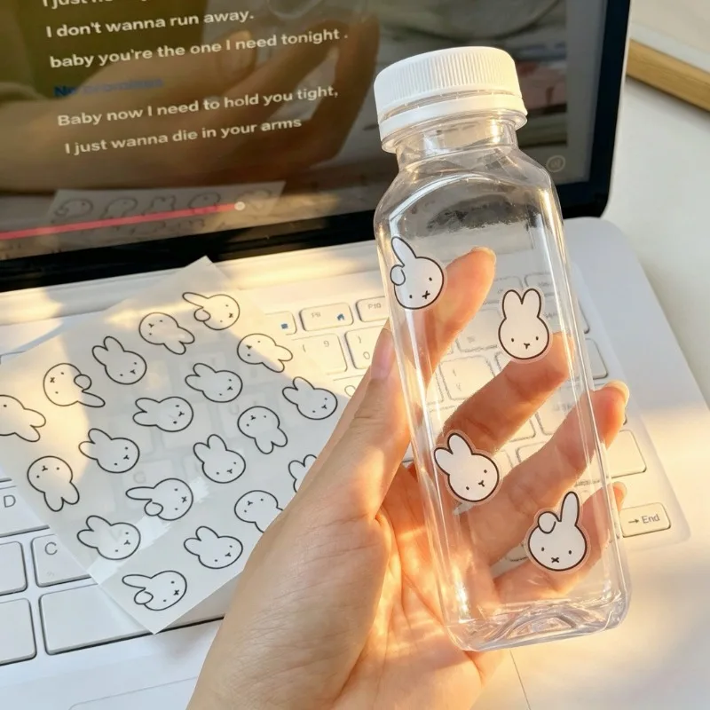 Kawaii Miffy Creative Water Cup Stickers Cute Luggage Computer Insulated Cup Decoration Waterproof Handbag Small Stickers