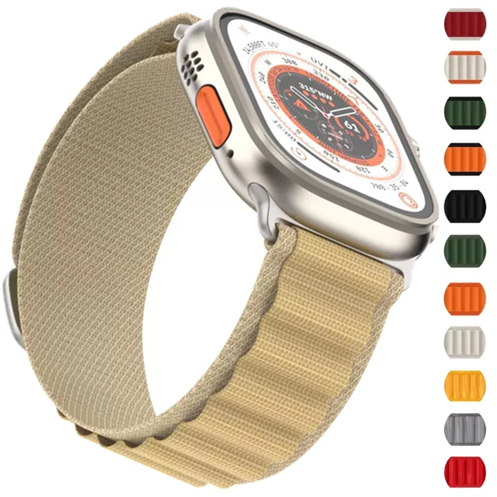 Alpine Loop Armband für Apple Watch Band Ultra 3 2 49mm 45mm 42mm Armband Iwatch Series 11 10 9 8 7 6 SE 5 4 38 46 41mm 44mm 40mm