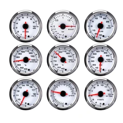 52mm 7 Colors Tachometer RPM Meter Water Temp Oil Temp Oil Press Voltmeter Boost Gauge Air-Fuel Ratio Gauge EGT Gauge Car Gauge