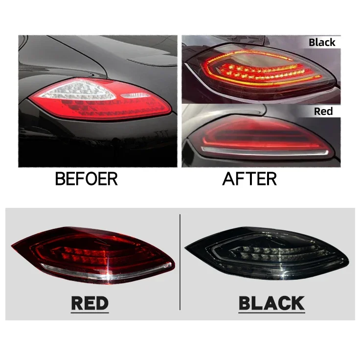 Luz trasera de coche Plug and play 970.1 luces traseras actualizadas a luces traseras led estilo 2016 para Porsche panamera 970 2009-2013 personalizadas