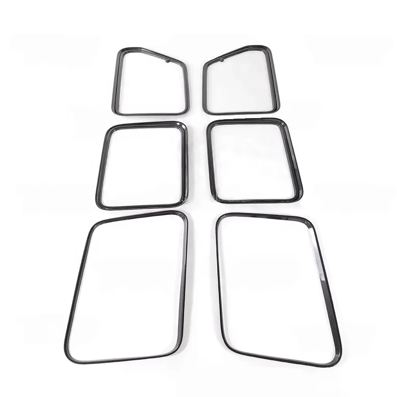 Behi Dry Carbon Fiber Bodykit Exterior Parts G Class W464 Window Trim Kit Side Window Decoration Cover for G63 G500 G550 W463A
