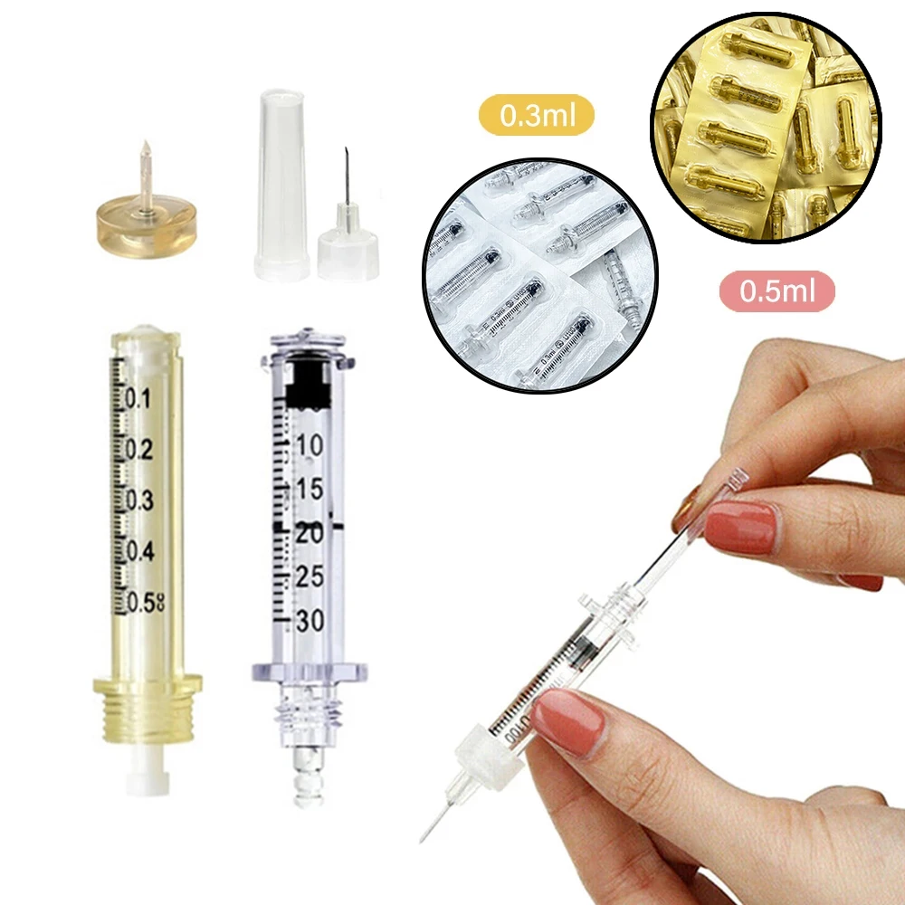 0.3/0.5ML Ampoule Head for Pressurized Pen Hyaluron pen No-needle Hyaluronic Acid Filler Injection Accessories Atomizer Gun Head