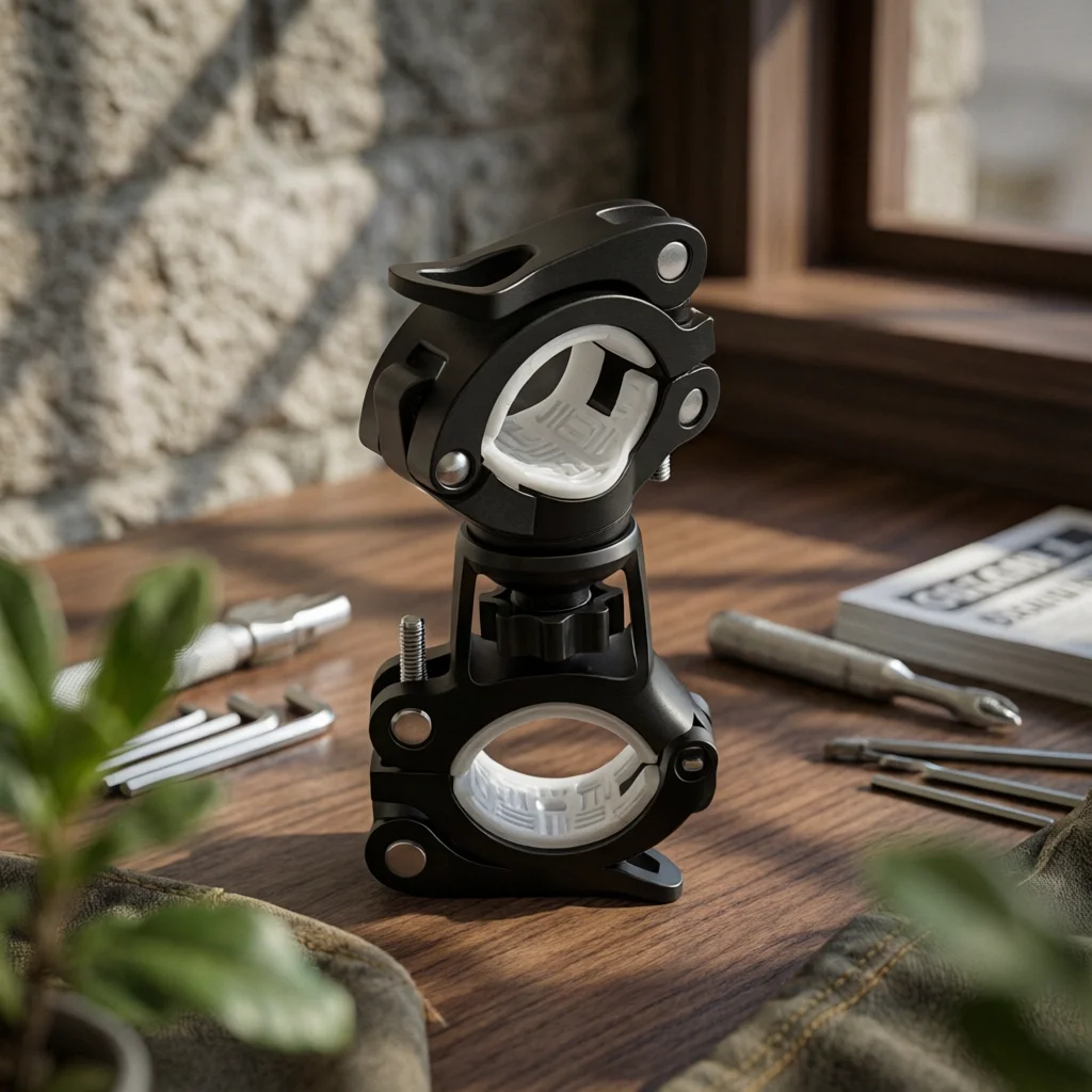 

Cycle Light Mount Ball-Joint Bike Light Mount Universal Flashlight Holder Multi-Angle Adjustable Transport Gear Anti-Slip