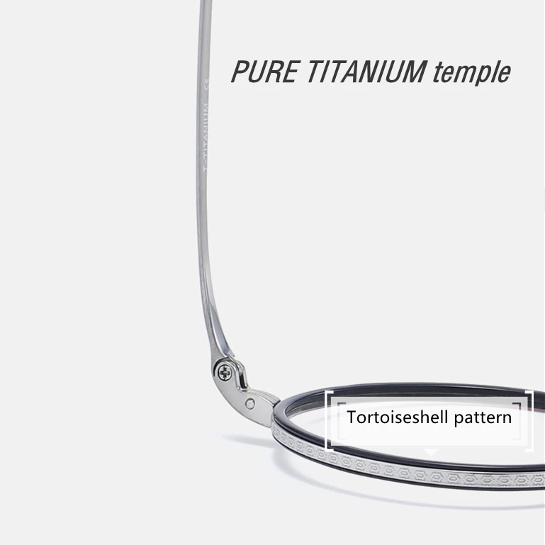 Japanese retro lightweight small round glasses frame Titanium and acetate combination, KameManNen with the same design KMN7307