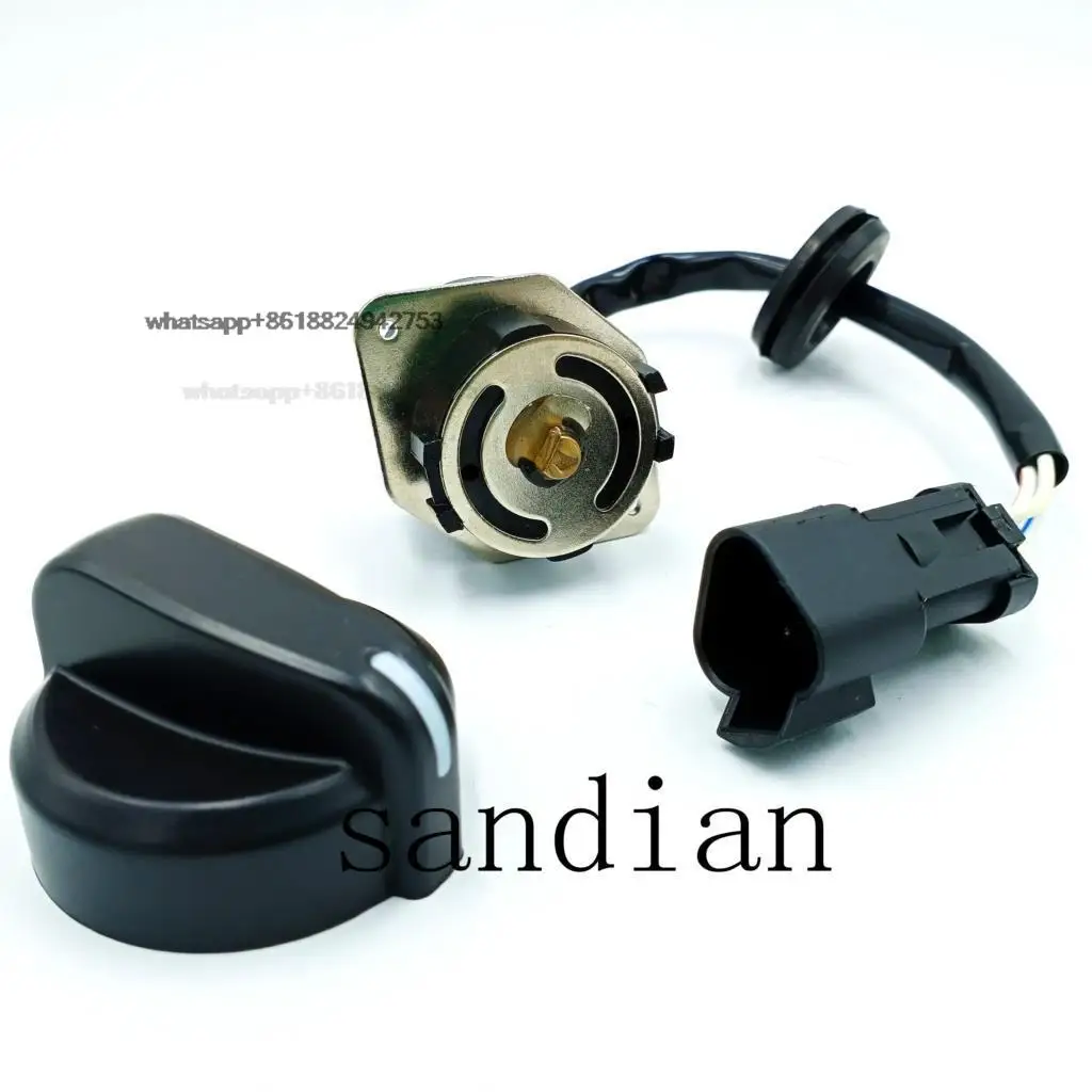 Good Excavator throttle knob For R220-5/R225-7 21NB-20902 Potentiometers Throttle Position Sensor throttle knob gear switch
