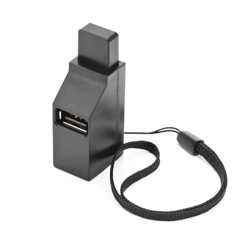 Adaptador de concentrador USB 3,0, Mini caja divisora, 3 puertos, transferencia de datos de alta velocidad, estación de acoplamiento para PC y portátil